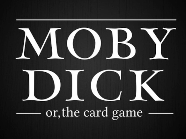 Scritta bianca su fondo nero, scelta inevitabile per un classico come Moby Dick