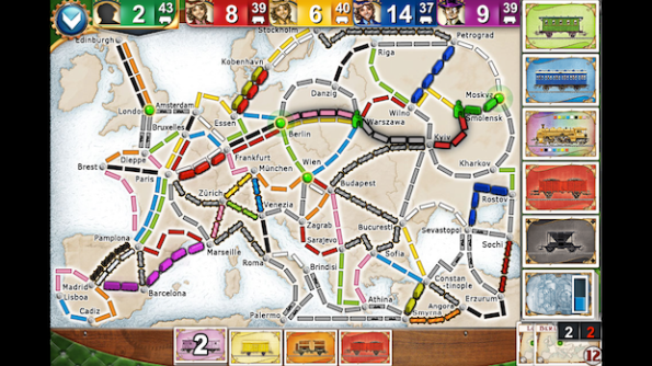 Ticket To Ride Europe è stato digitalizzato in maniera perfetta per iPhone e iPad