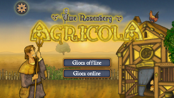 La home page di Agricola in versione iPhone e iPad