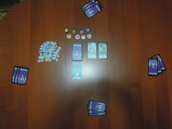 Setup di una partita a quattro giocatori